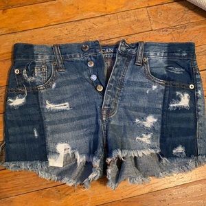 Vintage Hi-Rise Festival Denim Shorts